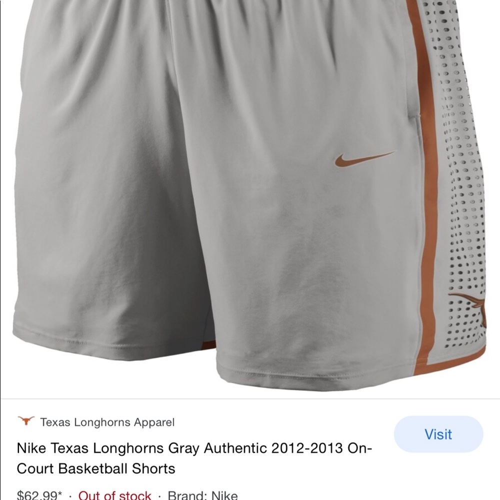 Nike mens longhorn athletic shorts - Picture 5 of 5